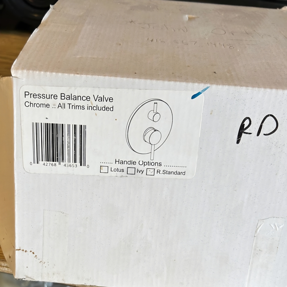 Luxury EcoFlow By Cavalli Pressure Balance Valve - Chrome